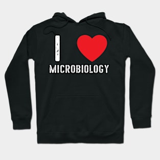 I Love Heart Microbiology Hoodie